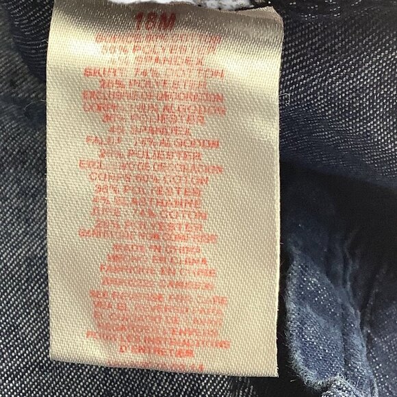 Hello Kitty By Sanrio Pink Dress Baby Girl 18M Polka Dot & Denim Ruffle Bow - Picture 3 of 8